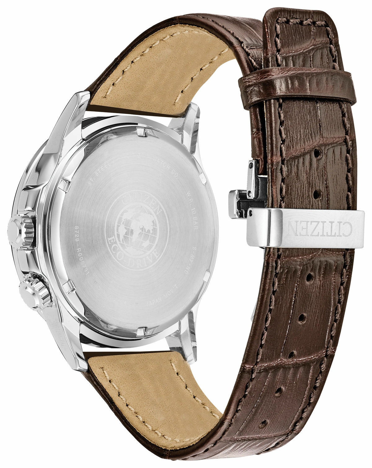 Citizen Calendrier - Men's Eco-Drive BU2020-29X Brown Leather Watch