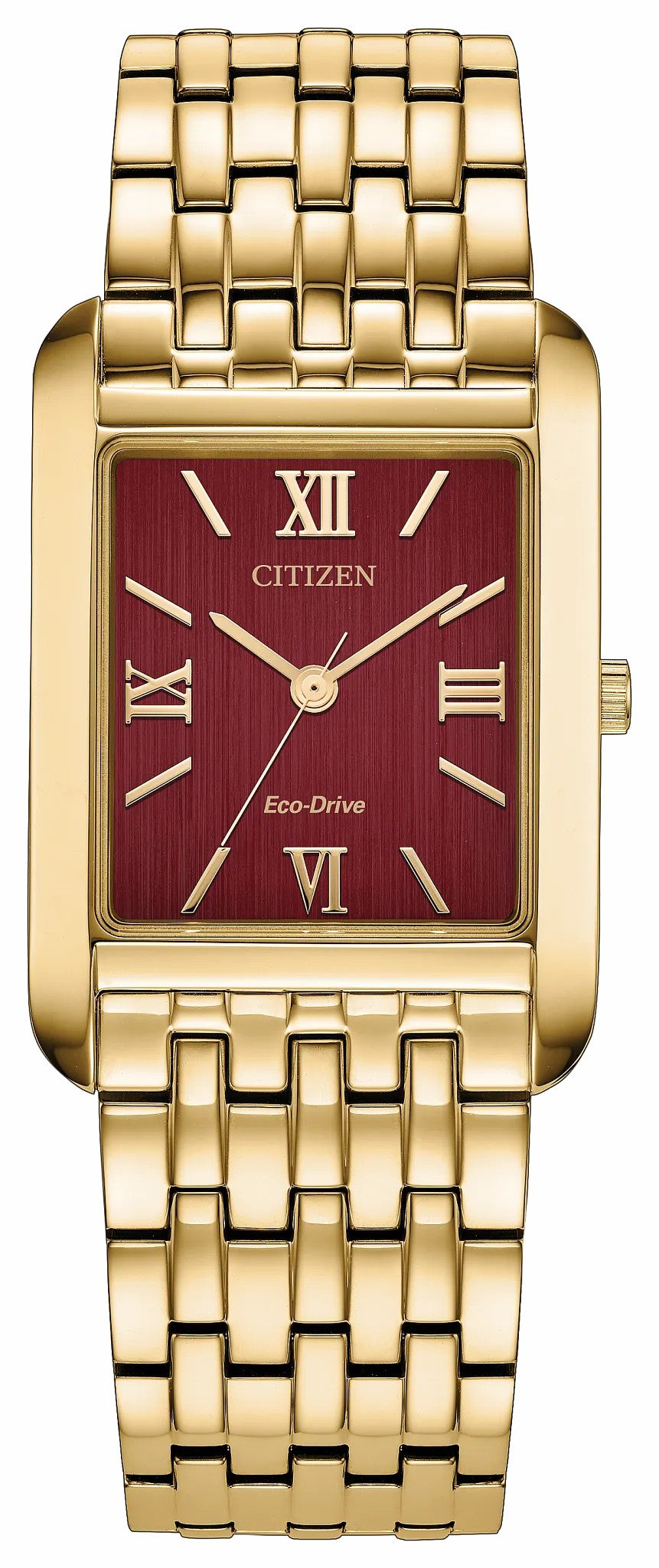Citizen Addysen Red Dial Stainless Steel Bracelet BJ6572-54X