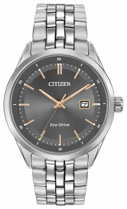 Citizen Corso - Men's Eco-Drive BM7251-53H Silver Gray Dial Watch