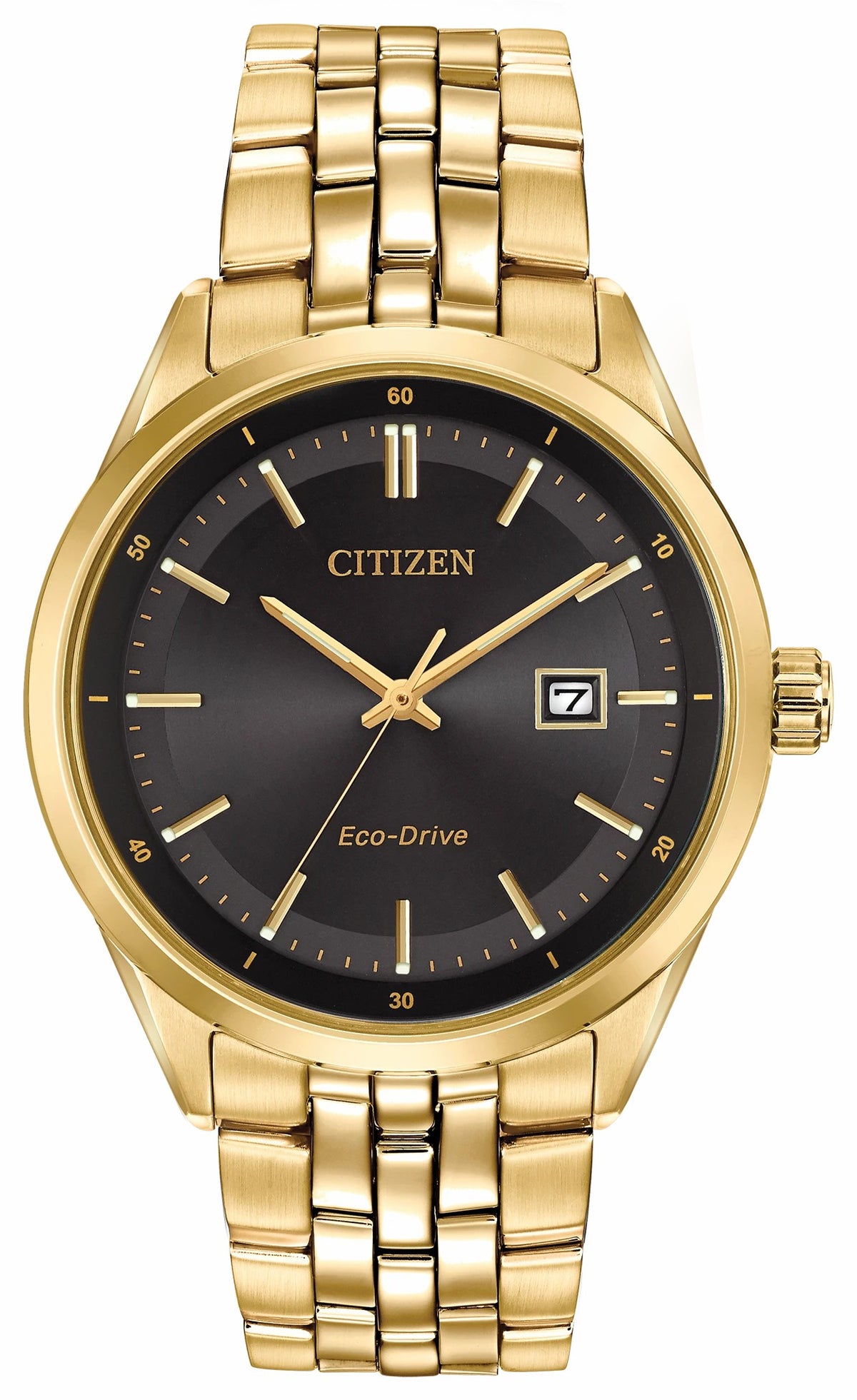 Citizen Corso - Men's Eco-Drive BM7252-51E Gold Tone Steel Watch