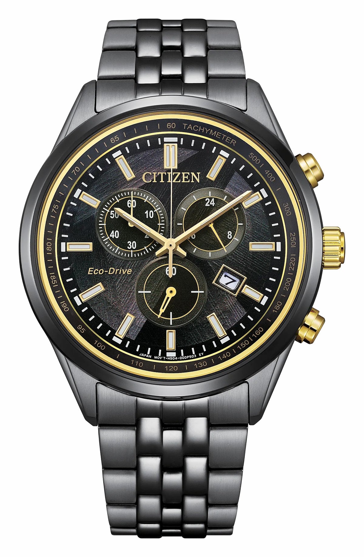 Citizen Classic LIGHT in BLACK Black Dial Stainless Steel Bracelet AT2576-68E