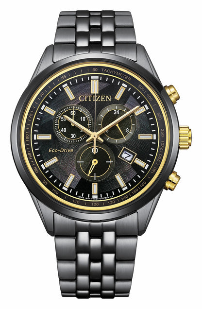 Citizen Classic LIGHT in BLACK Black Dial Stainless Steel Bracelet AT2576-68E