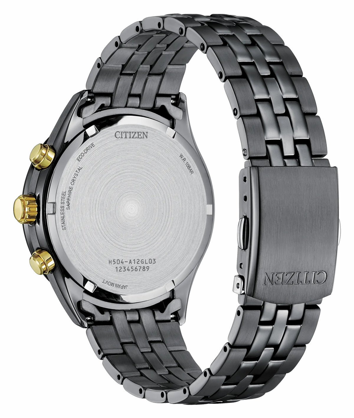 Citizen Classic LIGHT in BLACK Black Dial Stainless Steel Bracelet AT2576-68E