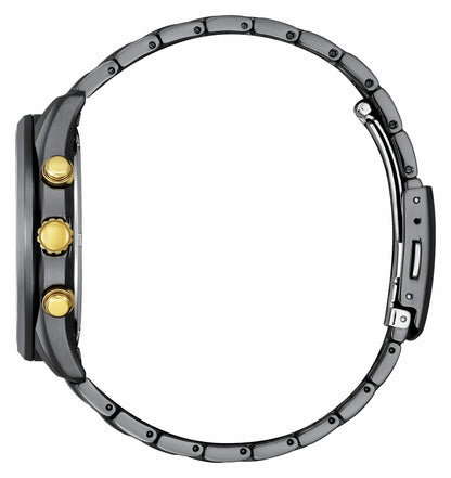 Citizen Classic LIGHT in BLACK Black Dial Stainless Steel Bracelet AT2576-68E