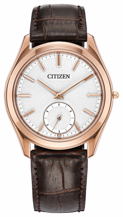 Citizen Eco-Drive One White Dial Crocodile Strap AQ5024-07A