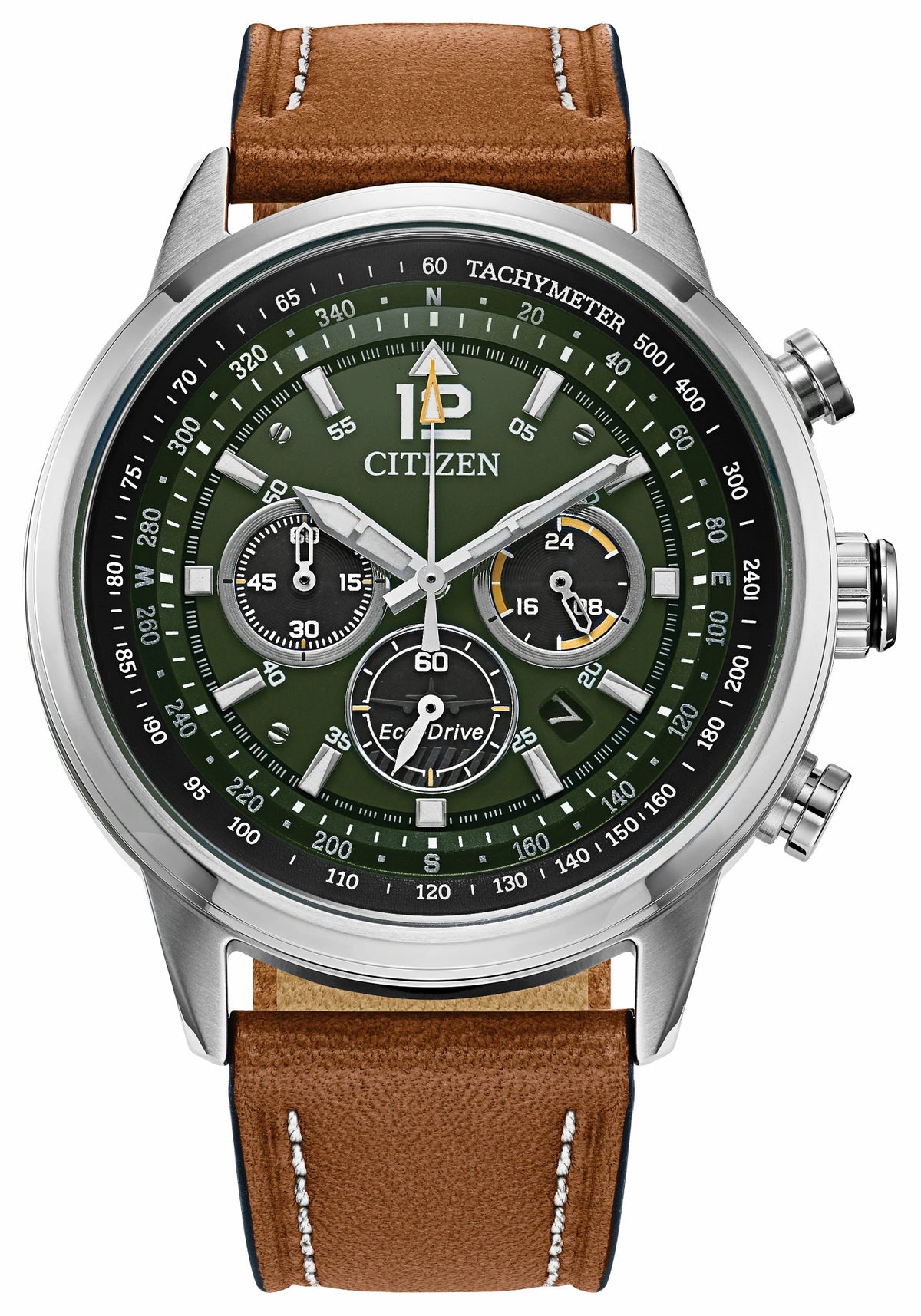 Citizen Avion Green Dial Leather Strap CA4477-08X