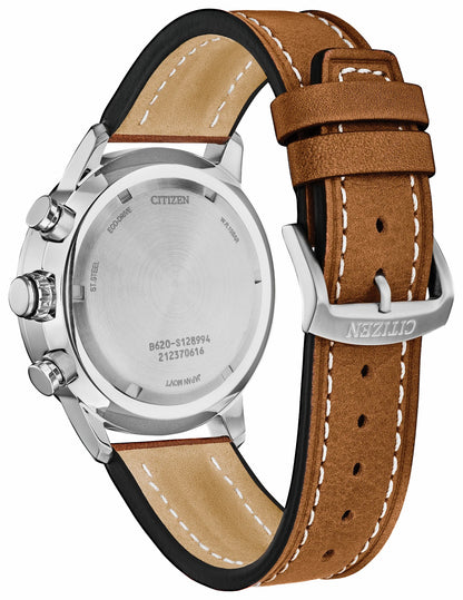 Citizen Avion Green Dial Leather Strap CA4477-08X