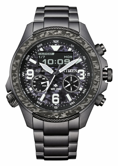 Citizen Promaster Land U822 Black Dial Stainless Steel Bracelet JV1008-63E
