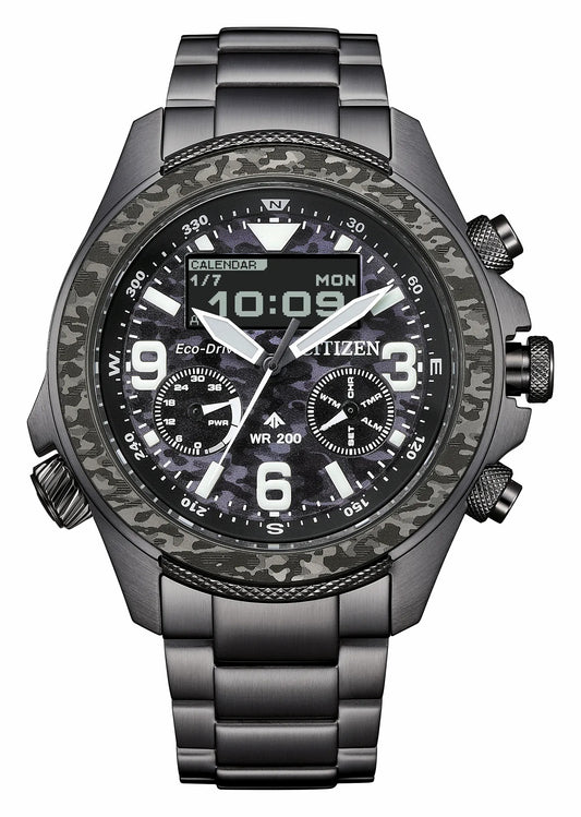 Citizen Promaster Land U822 Black Dial Stainless Steel Bracelet JV1008-63E