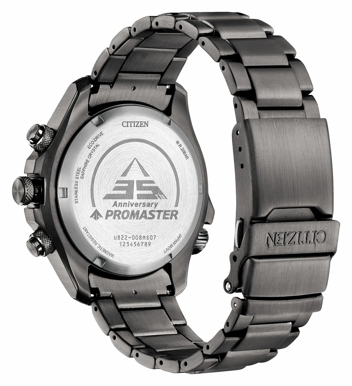 Citizen Promaster Land U822 Black Dial Stainless Steel Bracelet JV1008-63E