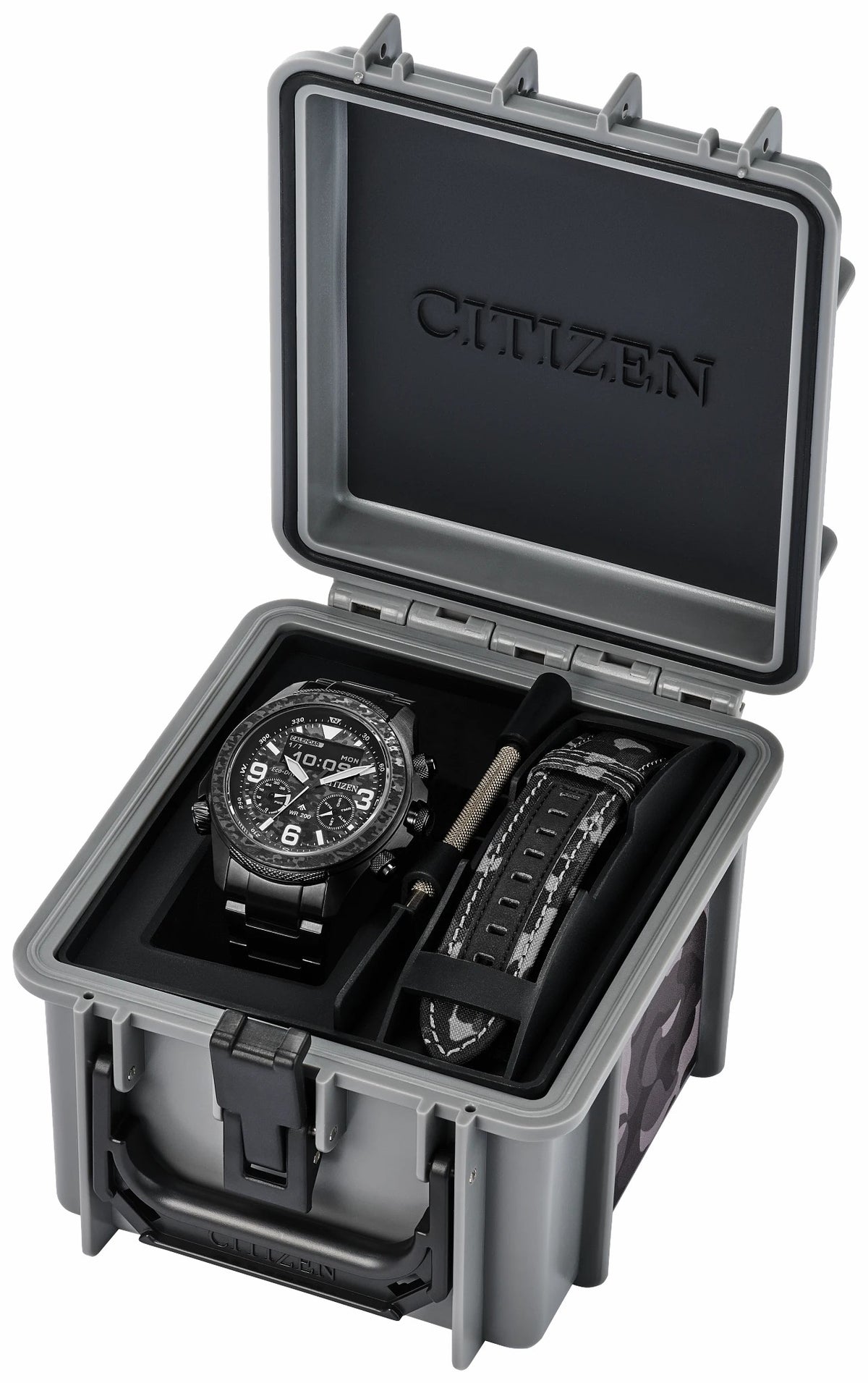 Citizen Promaster Land U822 Black Dial Stainless Steel Bracelet JV1008-63E