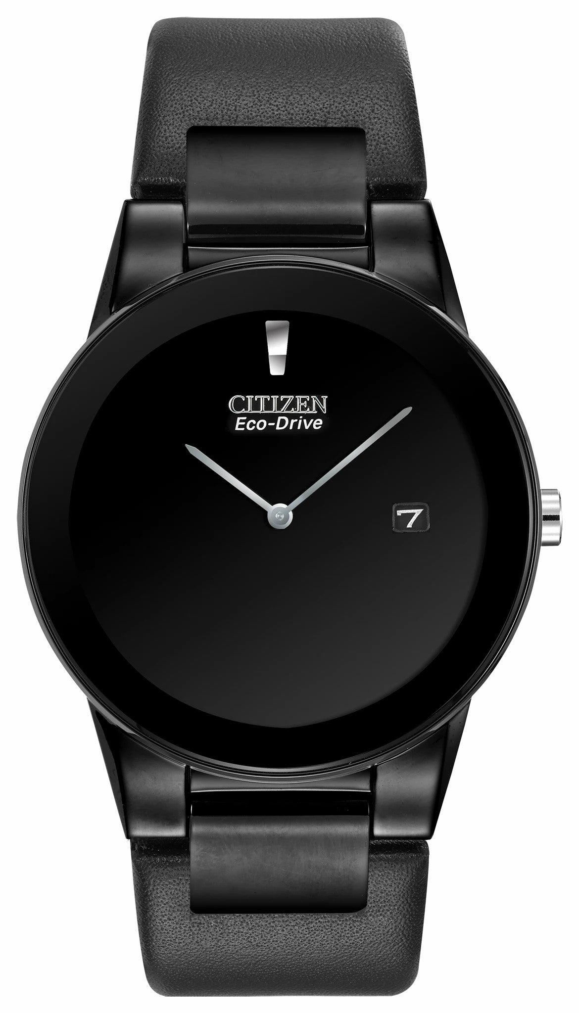 Citizen Axiom - Men's Black Dial AU1065-07E Black Leather Band Watch