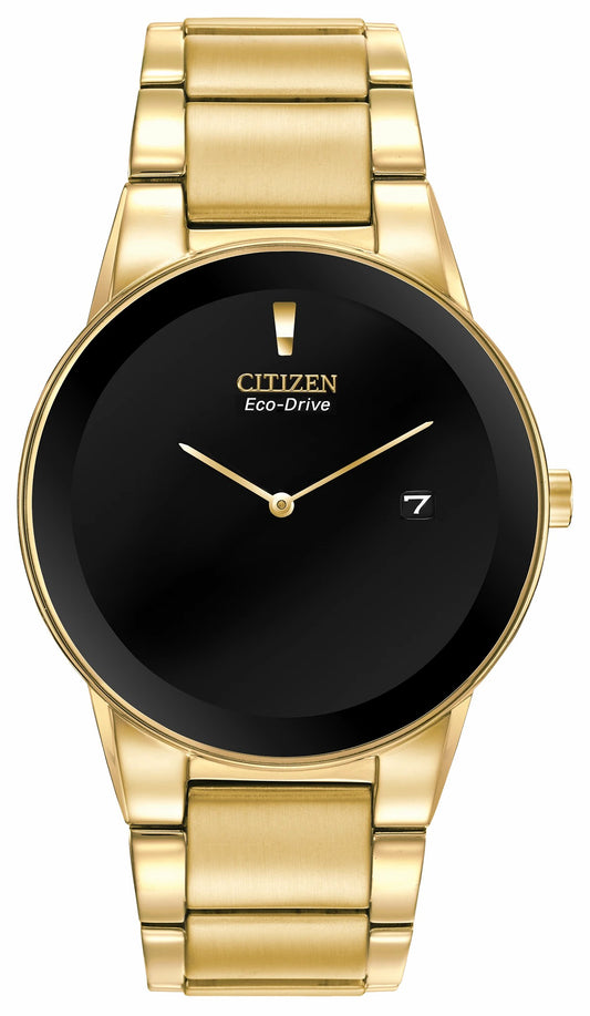 Citizen Axiom - Men's Eco-Drive AU1062-56E Black Blank Face Watch