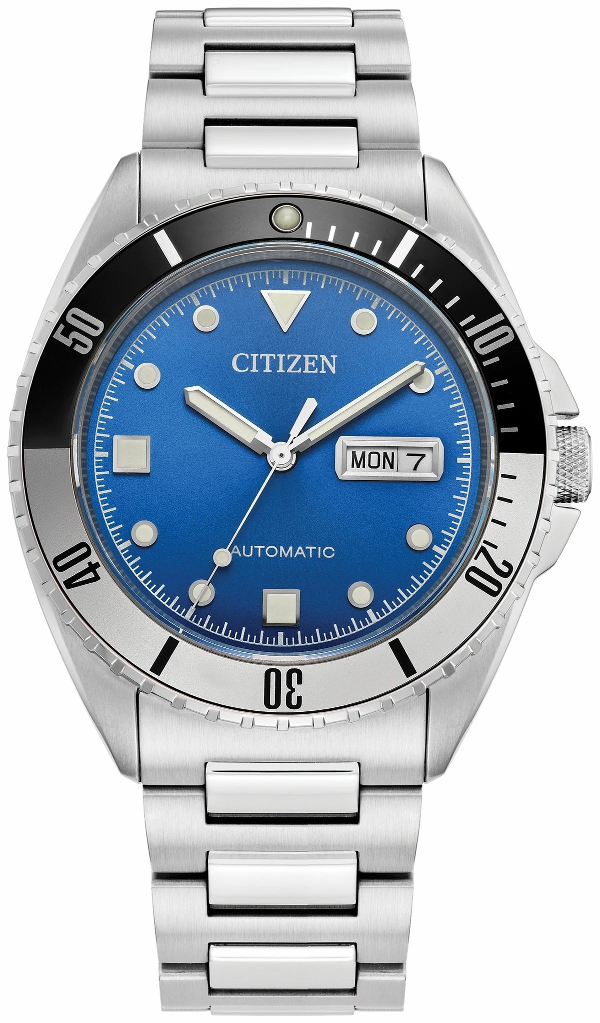 Citizen Sport Automatic Blue Dial Stainless Steel Bracelet NH7530-52M