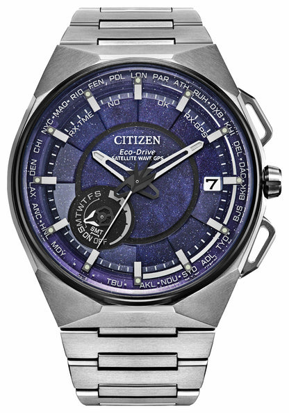Citizen Satellite Wave X Blue Dial Super Titanium Bracelet CC3097-52L