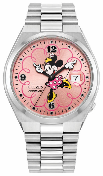 Citizen TSUYOSA Mickey Mouse and Minnie Mouse Blue Dial Stainless Steel Bracelet PAIRS-DIS-TSUYOSA