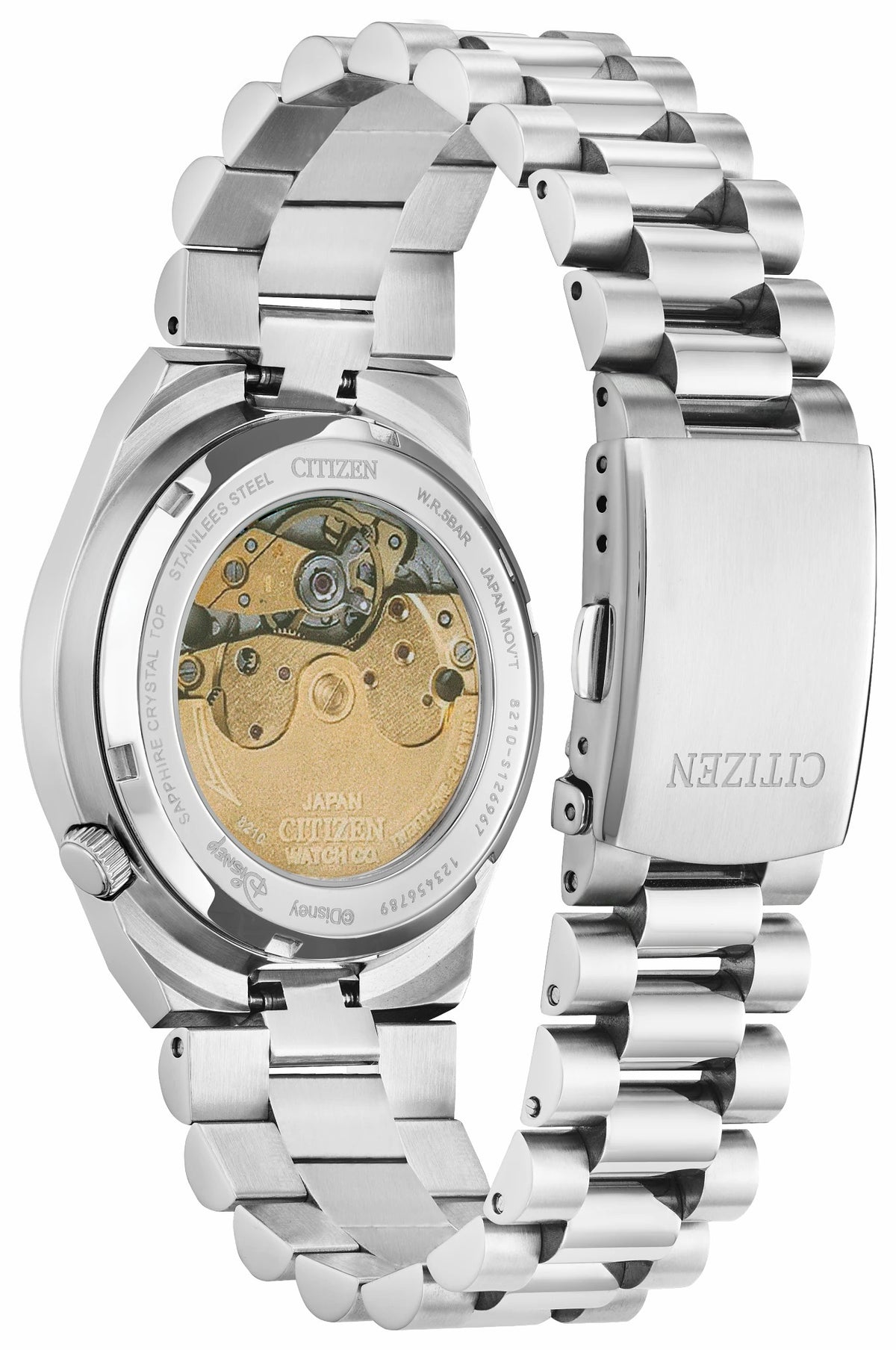 Citizen TSUYOSA Mickey Mouse Blue Dial Stainless Steel Bracelet NJ0156-50L