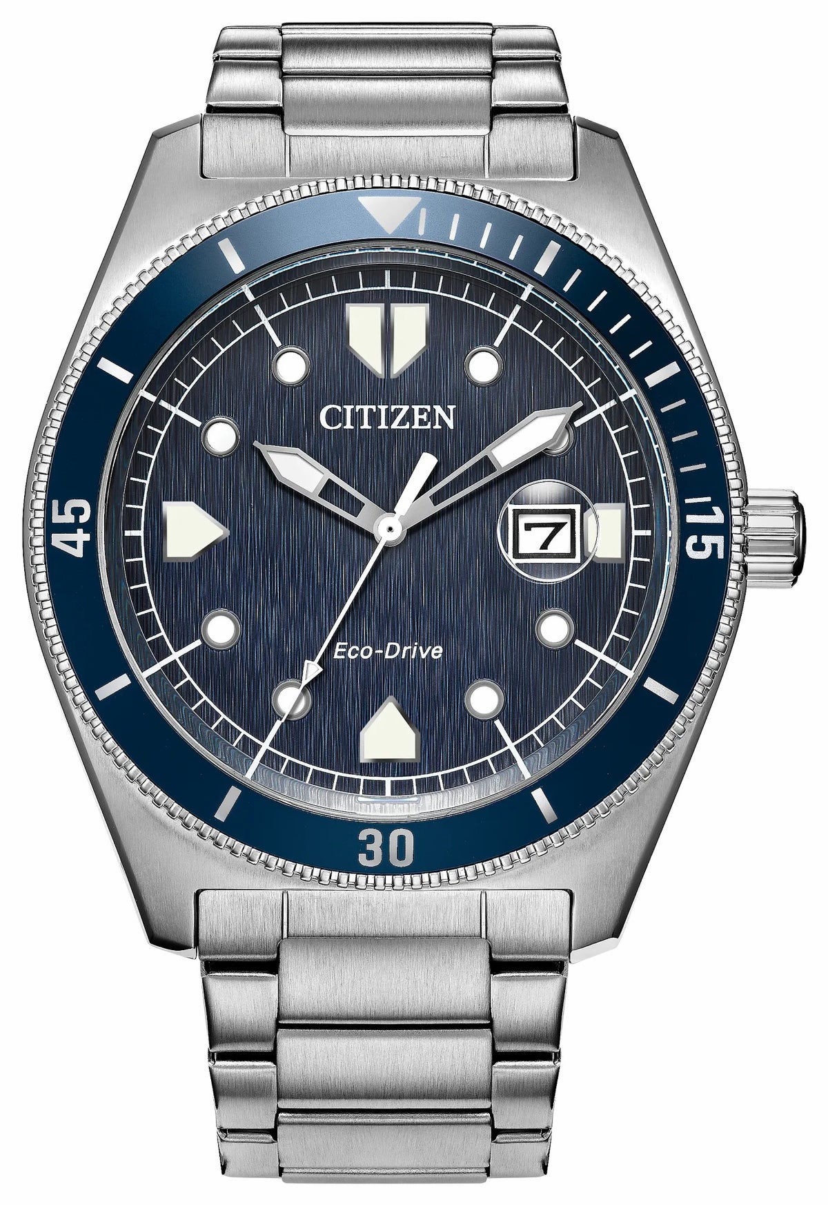 Citizen Terra Force Blue Dial Stainless Steel Bracelet AW1886-59L