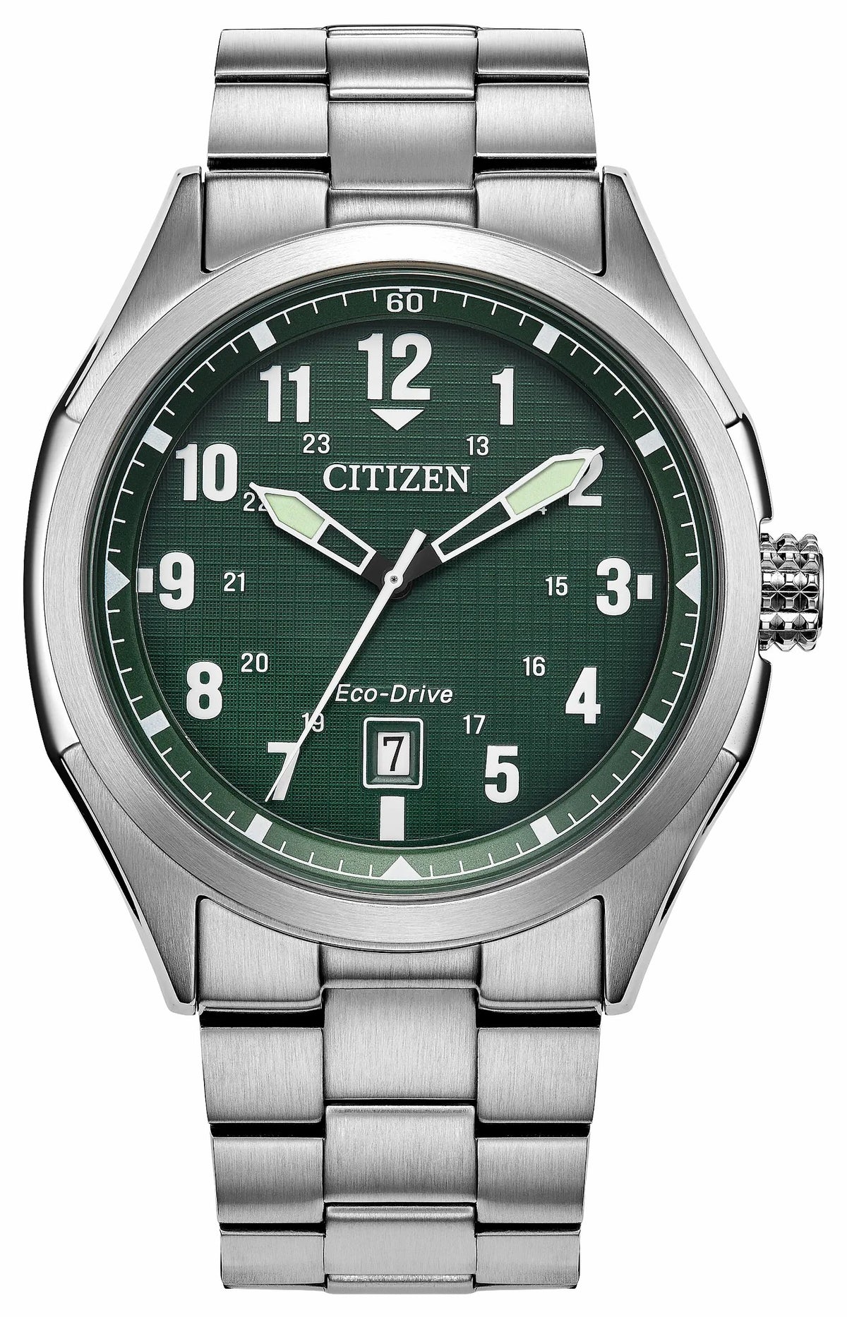 Citizen Terra Force Green Dial Stainless Steel Bracelet AW1890-51X