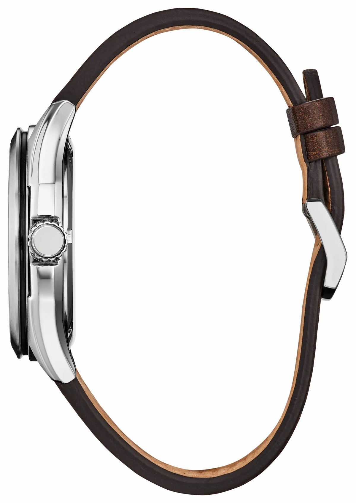 Citizen Terra Force Silver-Tone Dial Leather Strap AW1890-19B