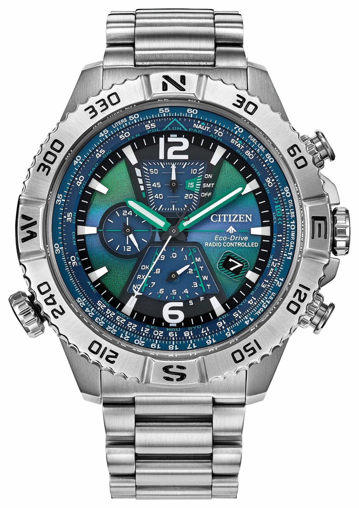 Citizen Promaster Navihawk A-T Blue Dial Stainless Steel Bracelet AT8220-55W
