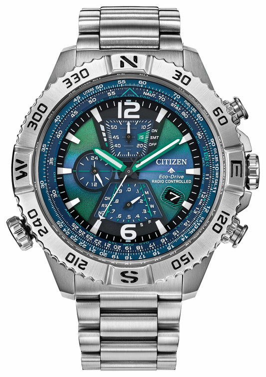 Citizen Promaster Navihawk A-T Blue Dial Stainless Steel Bracelet AT8220-55W