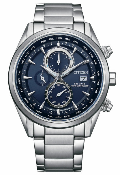 Citizen Sport Luxury Blue Dial Stainless Steel Bracelet AT8260-85L