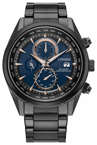 Citizen Sport Luxury Blue Dial Stainless Steel Bracelet AT8265-57L