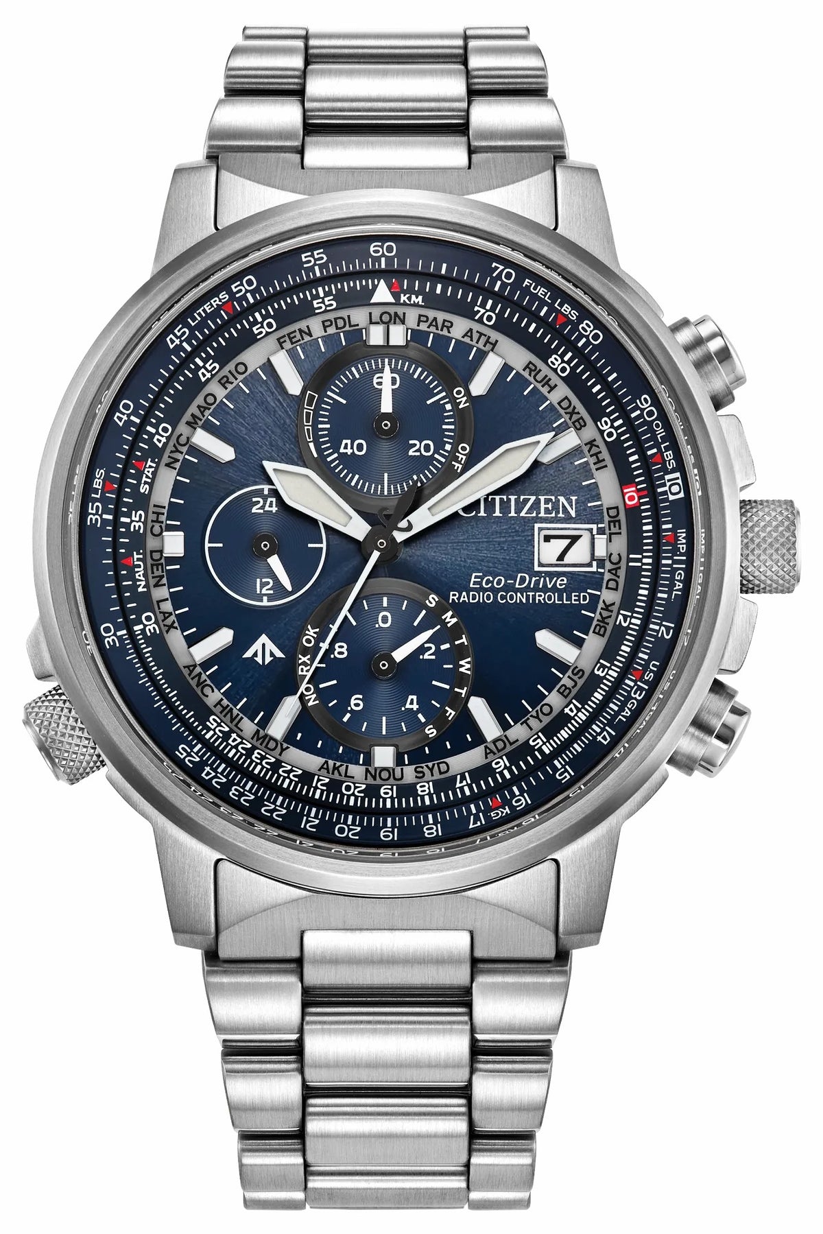 Citizen Promaster Navihawk A-T Blue Dial Stainless Steel Bracelet AT8300-58L