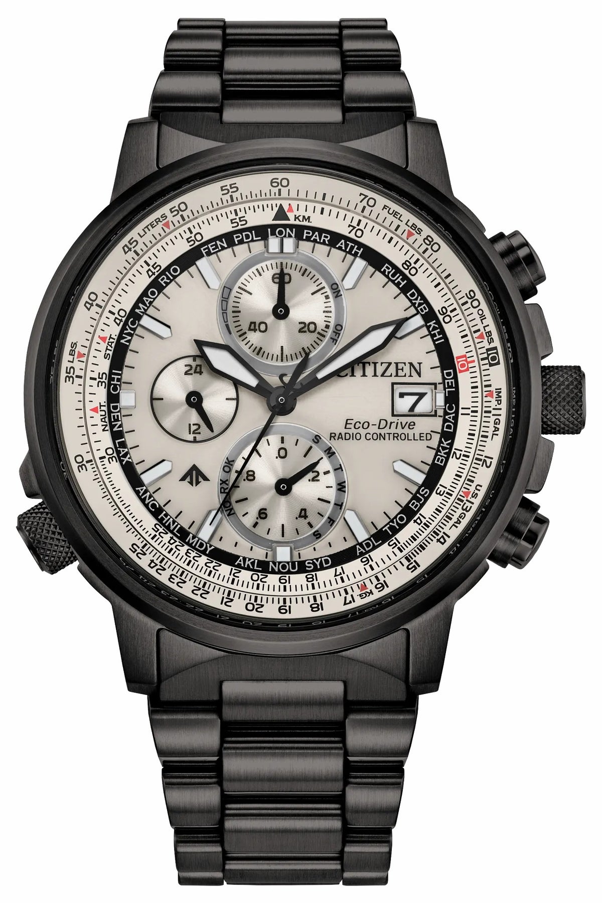 Citizen Promaster Navihawk A-T Silver-Tone Dial Stainless Steel Bracelet AT8304-57A