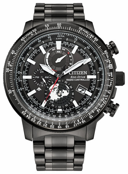 Citizen Promaster Geo Trekker Black Dial Stainless Steel Bracelet BY3005-56G