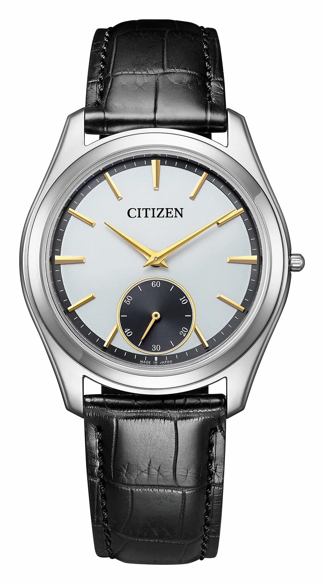 Citizen Eco-Drive One White Dial Crocodile Strap AQ5010-01A
