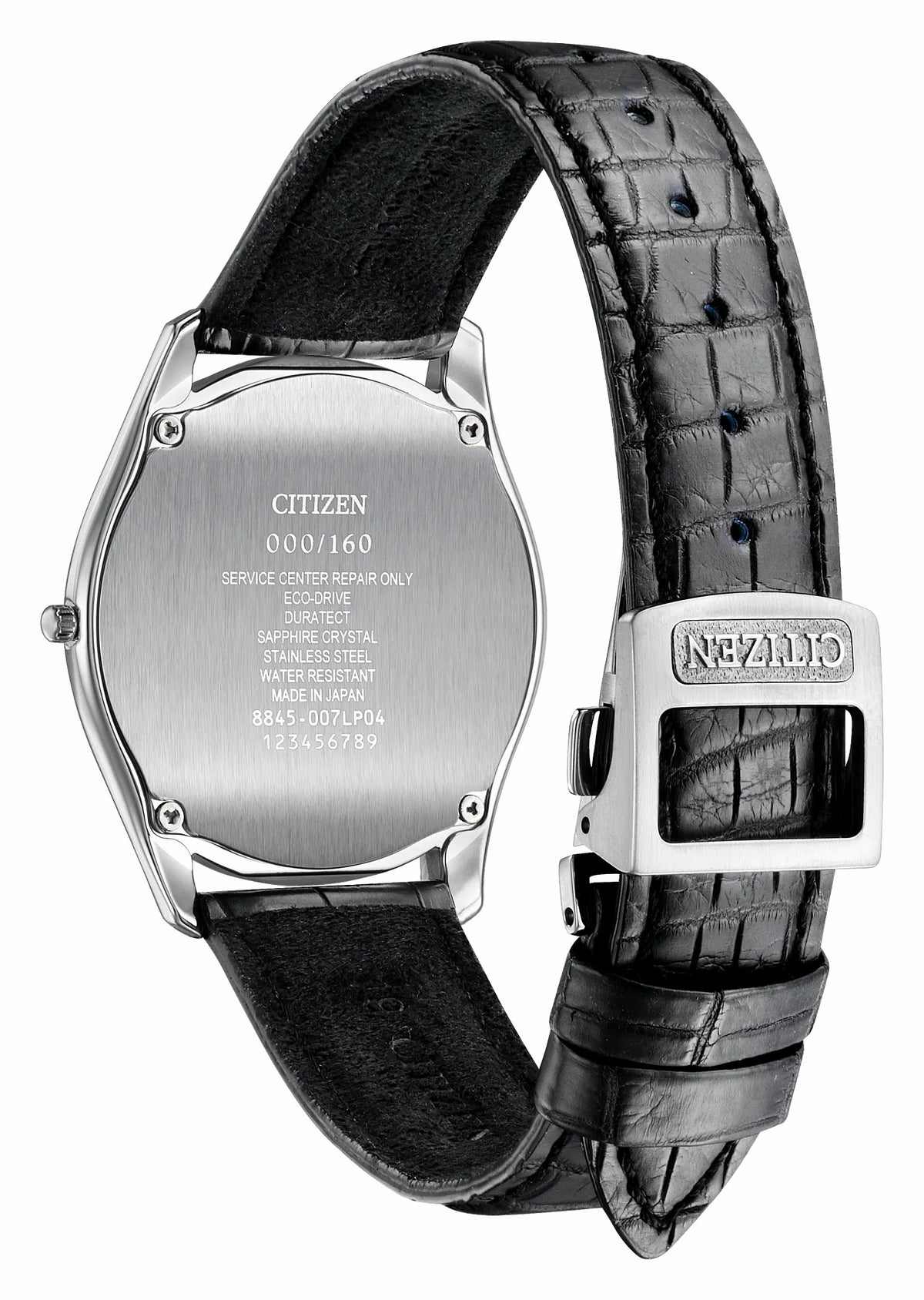 Citizen Eco-Drive One White Dial Crocodile Strap AQ5010-01A