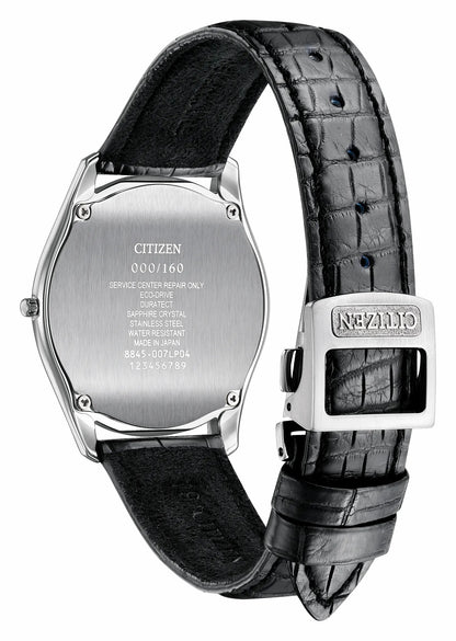 Citizen Eco-Drive One White Dial Crocodile Strap AQ5010-01A