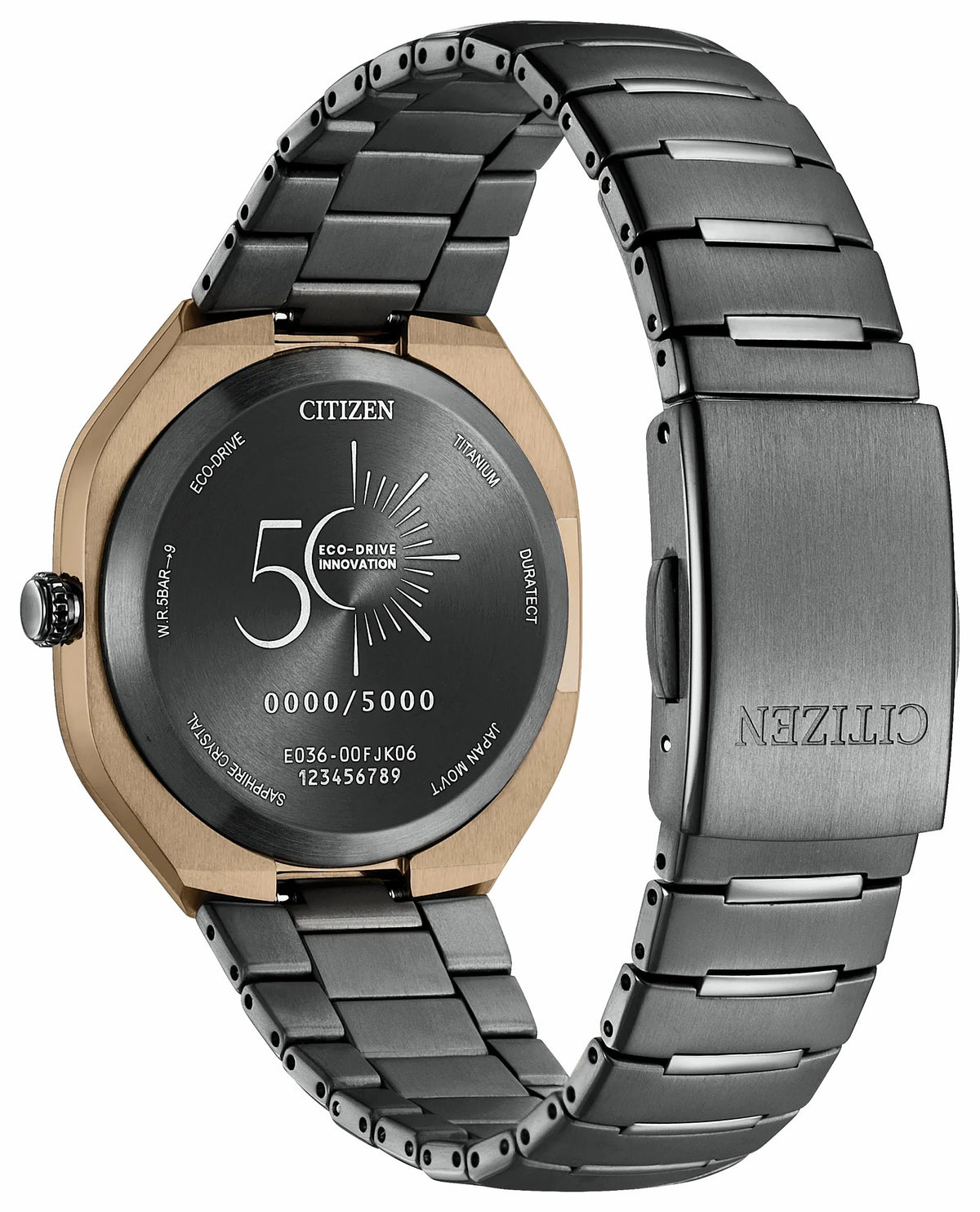 Citizen Eco-Drive PHOTON Black Dial Super Titanium with DLC Coating Bracelet BJ6569-59X