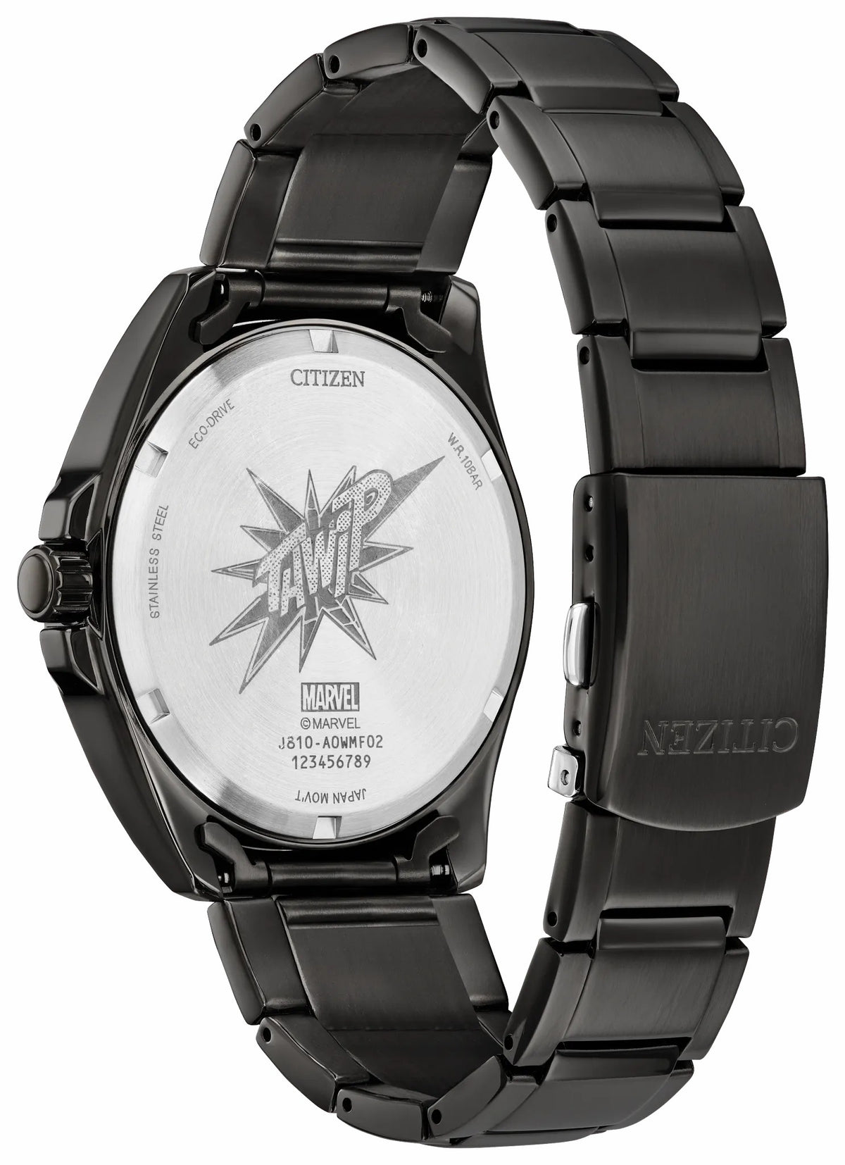 Citizen Spider-Man Swings Gray Dial Stainless Steel Bracelet AW1437-61W