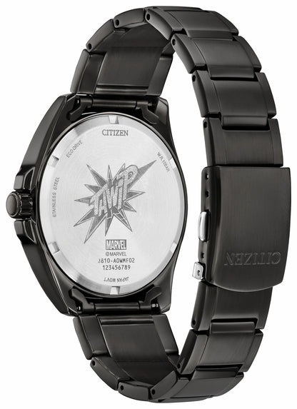 Citizen Spider-Man Swings Gray Dial Stainless Steel Bracelet AW1437-61W