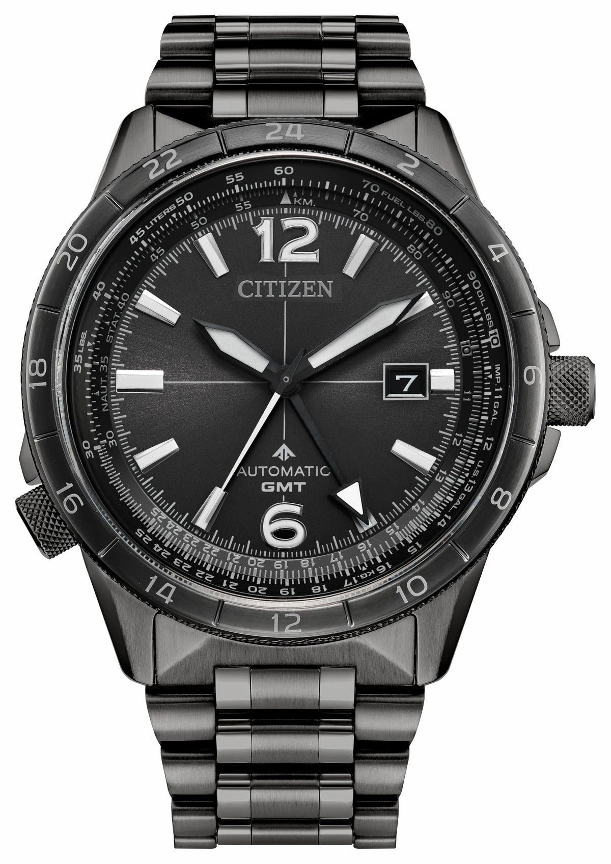 Citizen Promaster Air GMT Gray Dial Stainless Steel Bracelet NB6045-51H