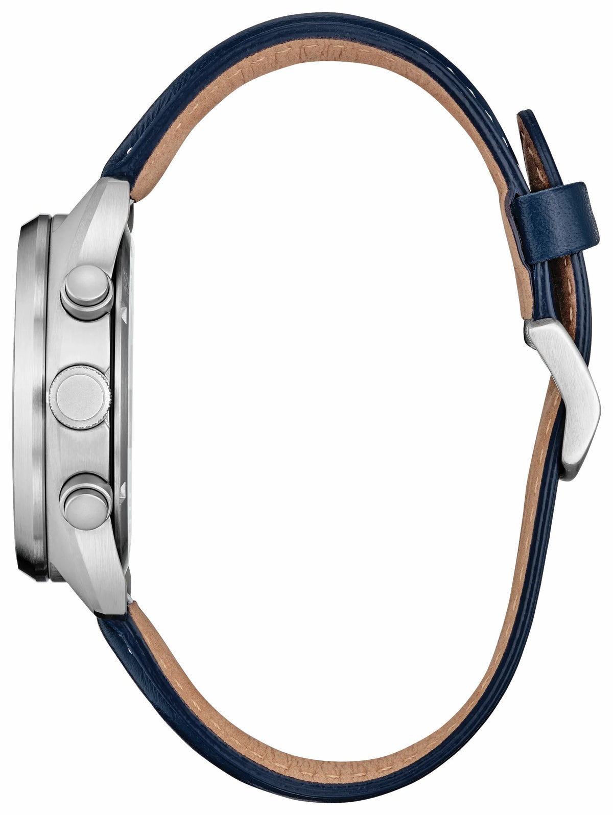 Citizen Captain America 85th Anniversary Blue Dial Leather Strap CA7046-46W