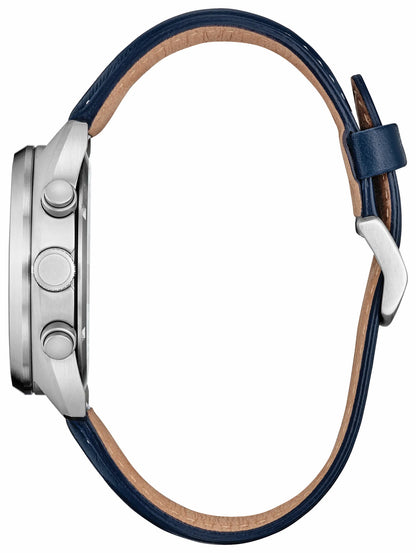 Citizen Captain America 85th Anniversary Blue Dial Leather Strap CA7046-46W