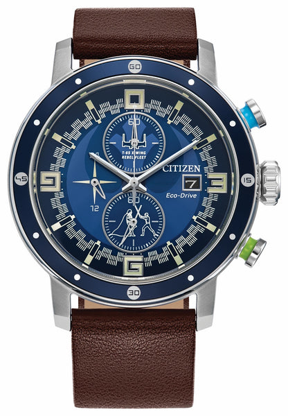 Citizen Luke Skywalker Blue Dial Leather Strap CA0768-07W