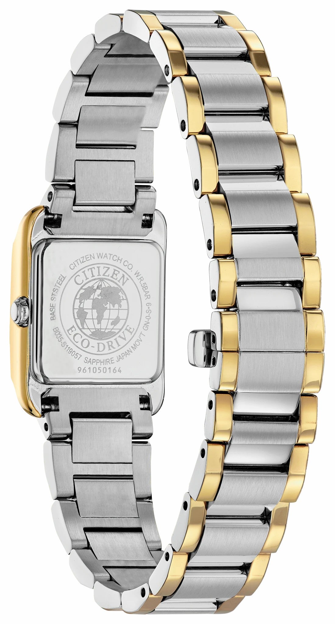 Citizen Citizen L Ladies Eco-Drive Gold White Dial Stainless Steel Watch