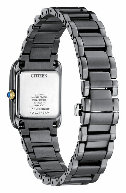 Citizen Citizen L Bianca LIGHT in BLACK Black Dial Stainless Steel Bracelet EW5636-55E