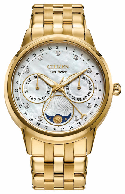 Citizen Calendrier White Dial Stainless Steel Bracelet FD0002-57D