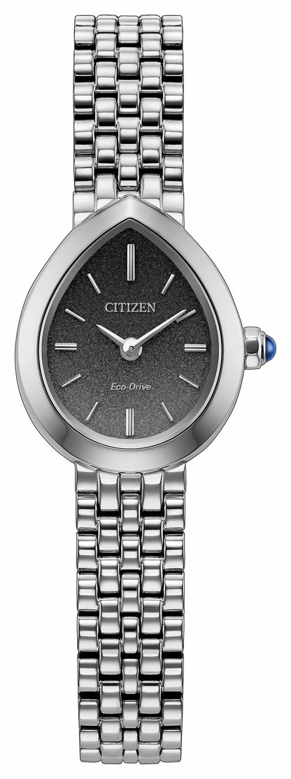 Citizen Citizen L Rainell Black Dial Stainless Steel Bracelet EX1550-54E
