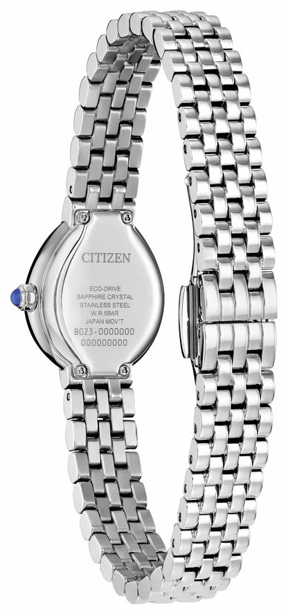Citizen Citizen L Rainell Black Dial Stainless Steel Bracelet EX1550-54E