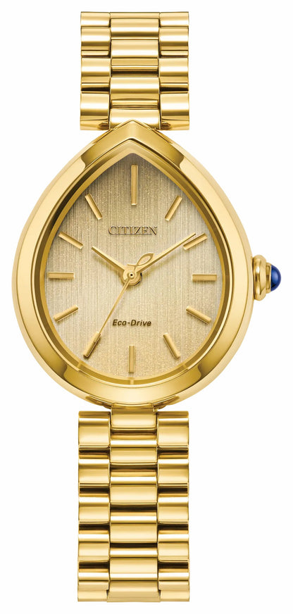 Citizen Citizen L Rainell Gold-Tone Dial Stainless Steel Bracelet EM1202-50P