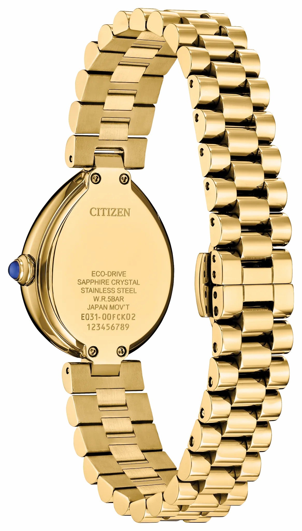 Citizen Citizen L Rainell Gold-Tone Dial Stainless Steel Bracelet EM1202-50P