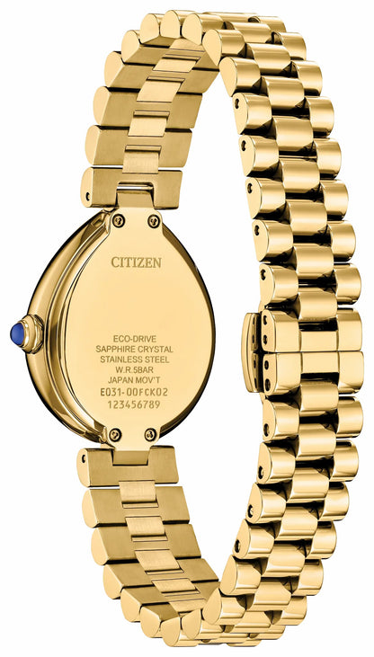 Citizen Citizen L Rainell Gold-Tone Dial Stainless Steel Bracelet EM1202-50P