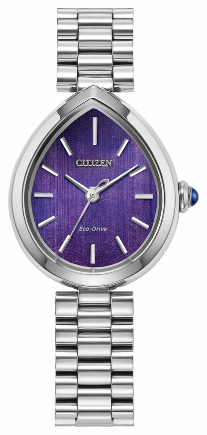 Citizen Citizen L Rainell Purple Dial Stainless Steel Bracelet EM1200-55X